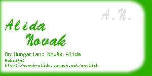 alida novak business card